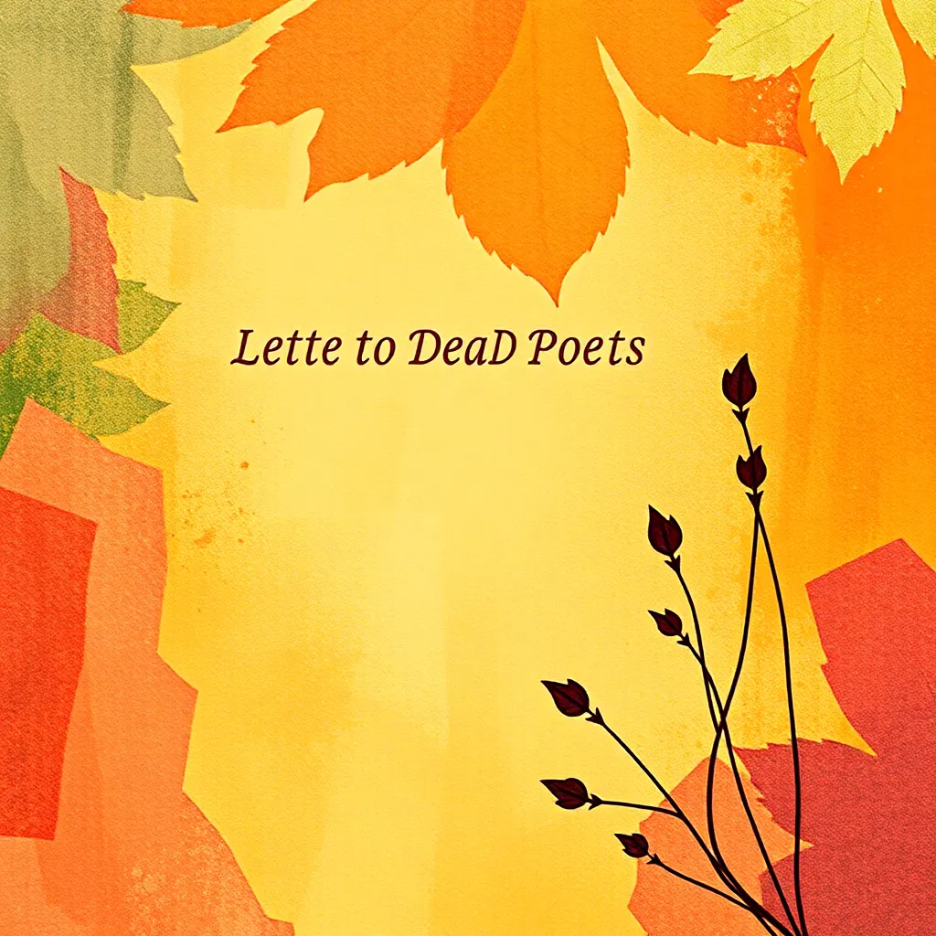 Letter To Dead Poets
