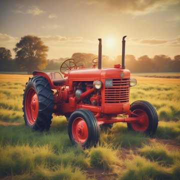 Richard et son tracteur