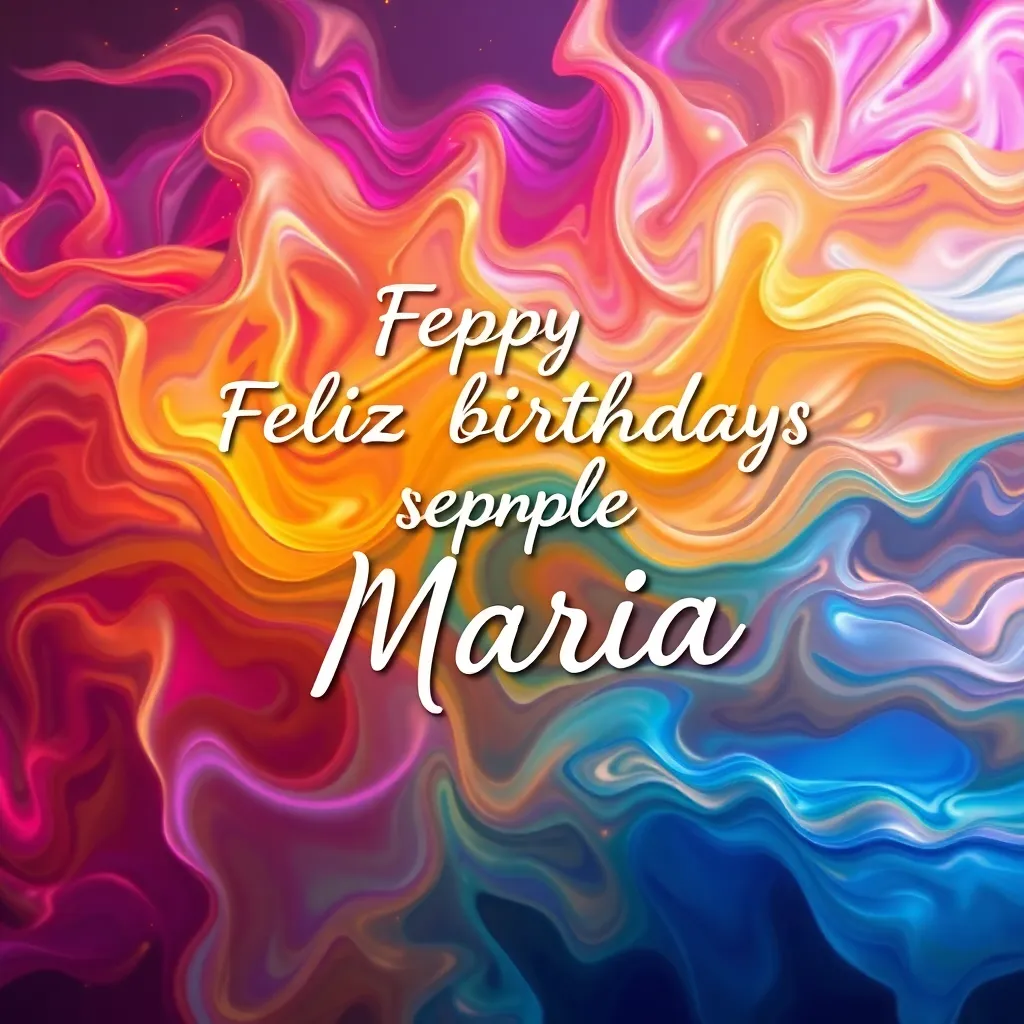 Feliz cumpleaños María